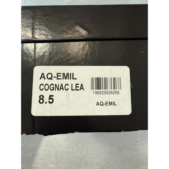 NIB AQUA Women's Emil Strappy Gladiator Sandals‎ Cognac Tan Leather Sz 8.5 - Picture 11 of 11